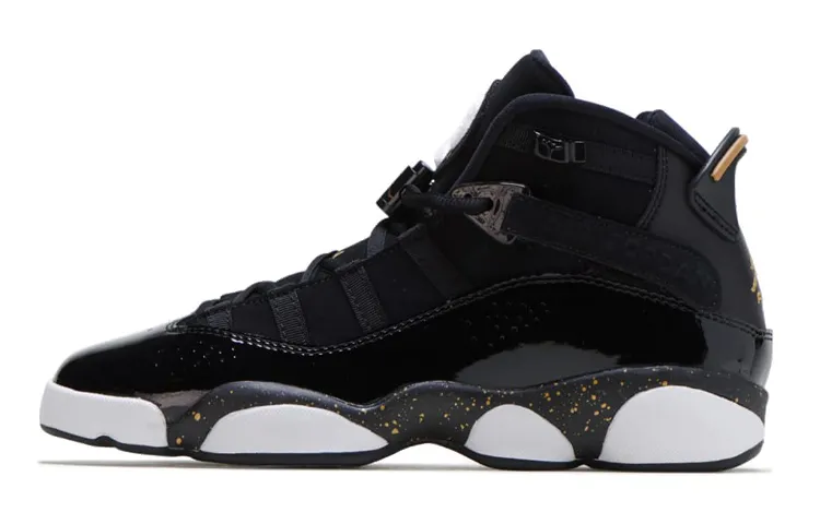 Air Jordan 6 Rings 'Black Metallic Gold' Gs