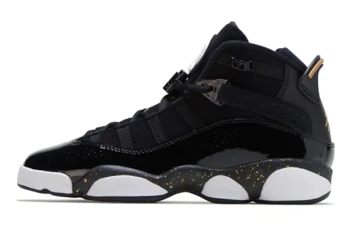 Air Jordan 6 Rings 'Black Metallic Gold' Gs