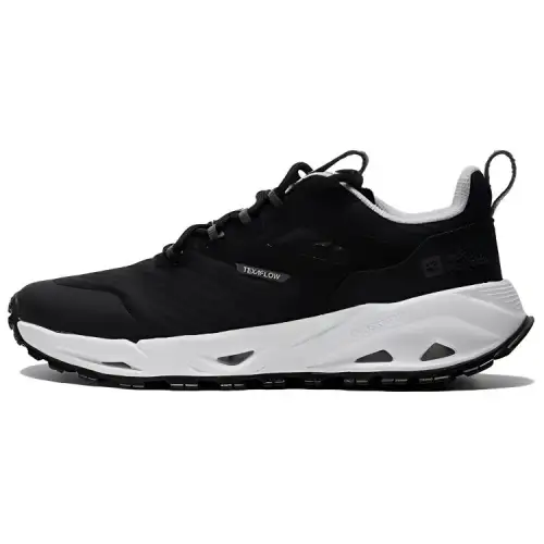 Jack Wolfskin PRELIGHT, lightweight and comfortable, non-slip and wear-resistant, low-top hiking shoes, women's black and white
