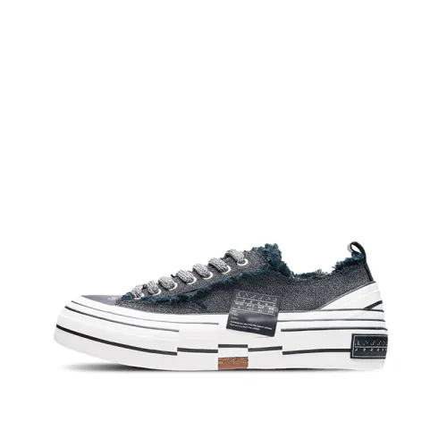 XVESSEL Canvas Shoes Unisex Low Top Black
