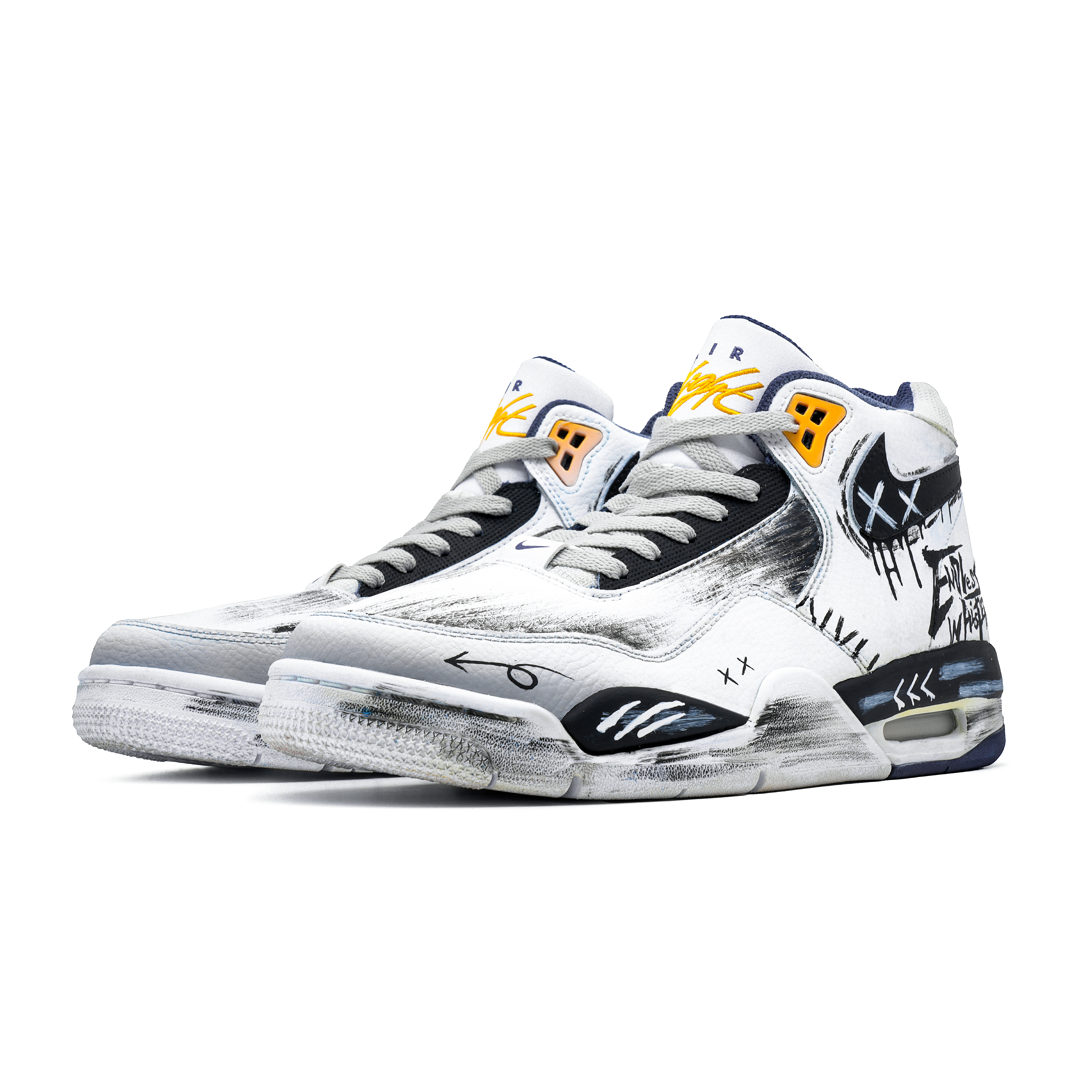 Nike Flight Legacy Light And Shadow Slip Resistant Abrasion Resistant Slip Resistant Abrasion Resistant Mid top