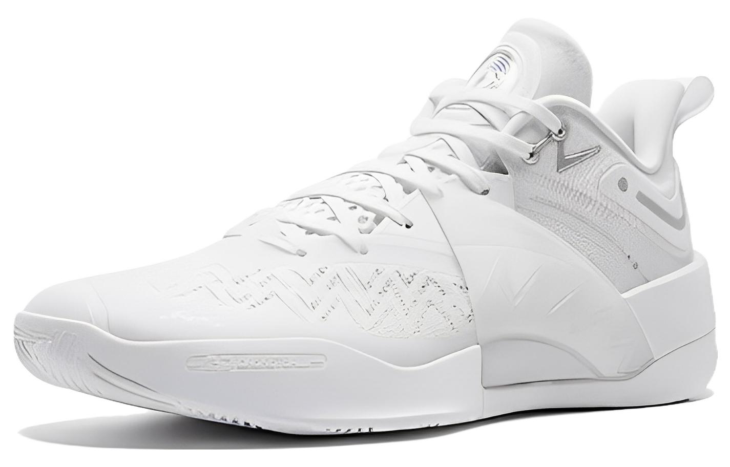 QIAODAN Poisonous Fangs PRO 2.0 SE Cushioning Slip Resistant Abrasion Resistant Low top Basketball Shoes Men’s White