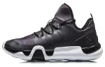 Li Ning Vintage Basketball Shoes Unisex Low Top Black/White