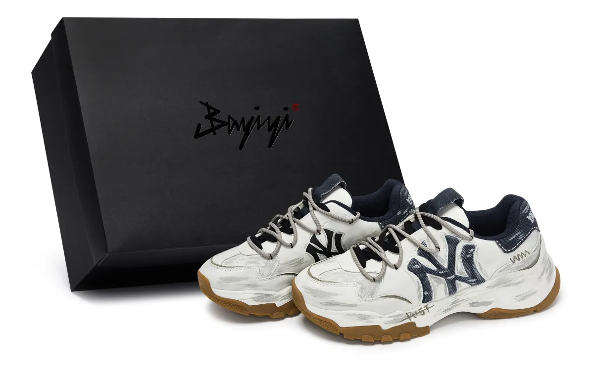 MLB New York Yankees 811 Manufacturing, Wall Of Sighs, Special Shoe Box Abrasion Resistant Low top Chunky Sneakers