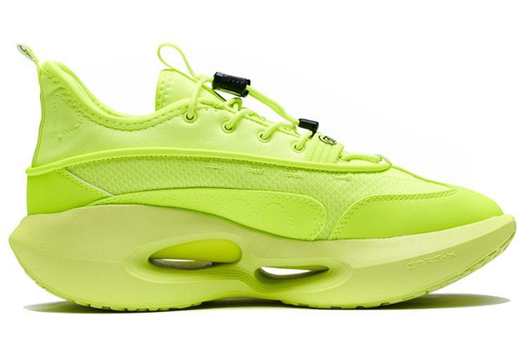 361° HOURGLASS Time Woven Mesh Non slip Lightweight Low top Basketball Shoes Men's Fluorescent Yellow