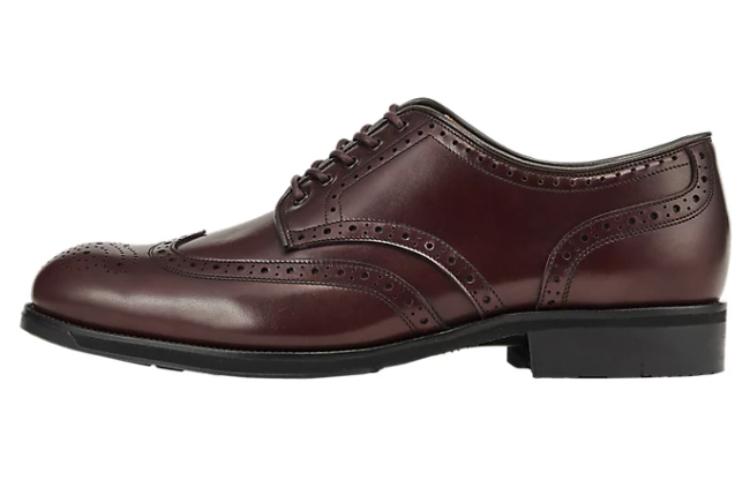 Asics Runwalk Trad Leather Dress Shoes Men's Red Black