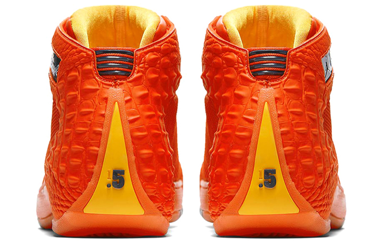 Мужские кроссовки Jordan Melo 1.5 Hoodie Melo (оранжево-желто-белые) — Оранжевый / жёлтый / белый — фото 5