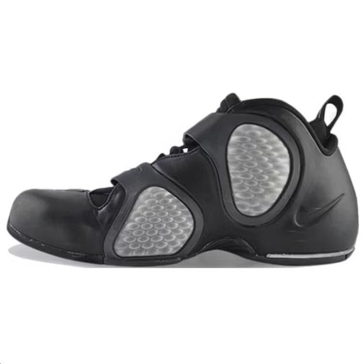 Nike Air Flightposite 3 Comfortable and versatile, shock-absorbing and wear-resistant, mid-top retro basketball shoes, same style for men and women, black