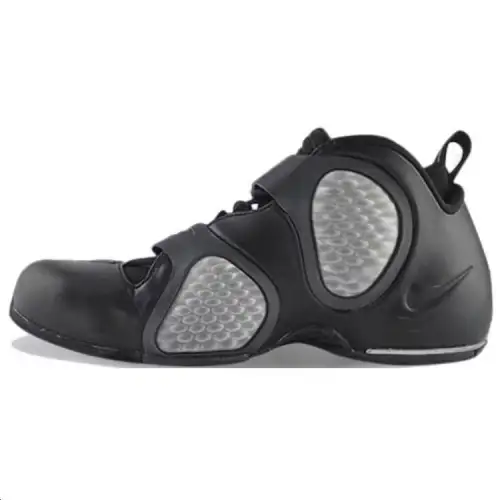 Nike Air Flightposite 3 Comfortable and versatile, shock-absorbing and wear-resistant, mid-top retro basketball shoes, same style for men and women, black