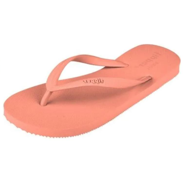 Fipper Rubber Sole Abrasion Resistant Slip Resistant Flip Flops Women's Vibrant Orange
