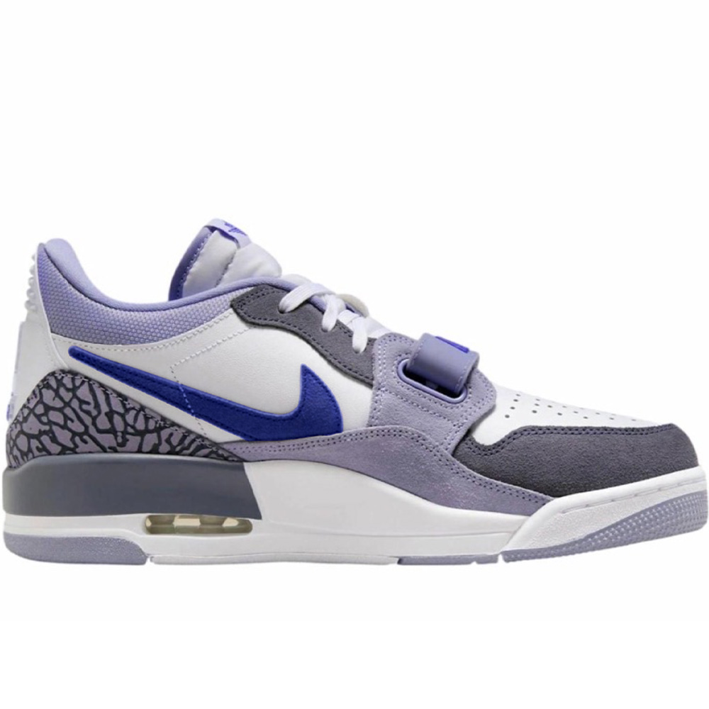 Jordan Legacy 312 Blueberry Storm Abrasion Resistant Low top Vintage Basketball Shoes Men’s White Blue Purple