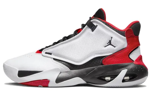 Jordan Max Aura 4 White Black University Red