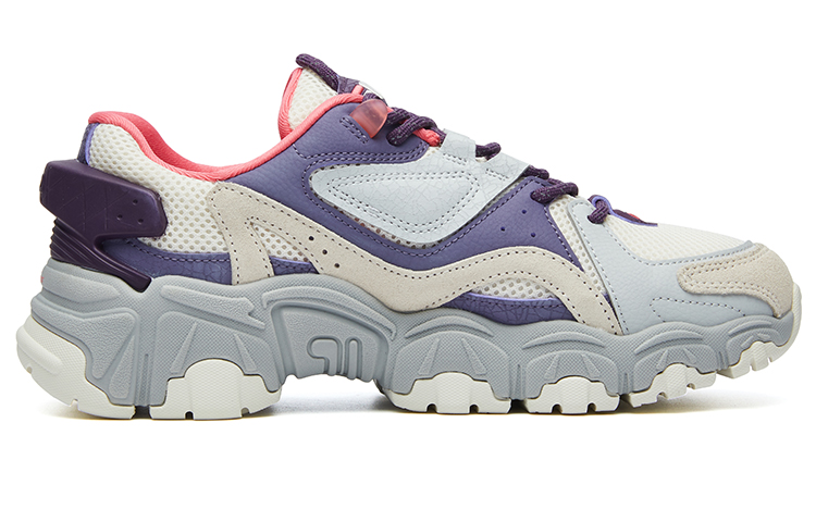 Женские кроссовки Fila FUSION Tracer (бежево-фиолетовые) — фото 2