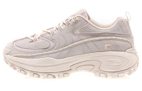 FILA Fashion Sneakers Cushioning Abrasion Resistant Low top Chunky Sneakers Unisex Gray
