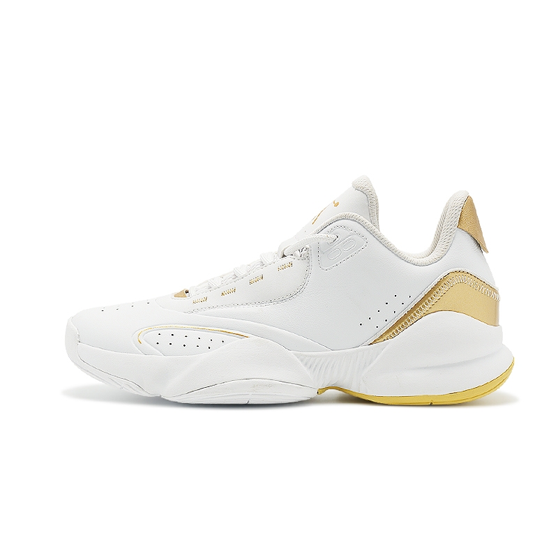 QIAODAN Wending Cushioning Slip Resistant Abrasion Resistant Lightweight Rebound Low top Basketball Shoes Men’s