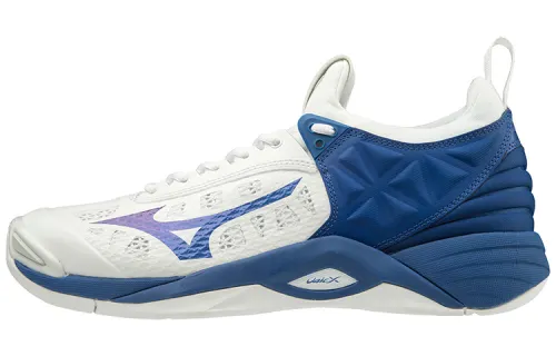 Mizuno Volleyball Shoes Unisex Low Top White/Blue