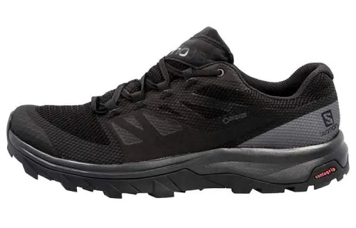 SALOMON Gore Te Fabric Abrasion Resistant Low top Mountaineering Hiking Shoes Unisex Black