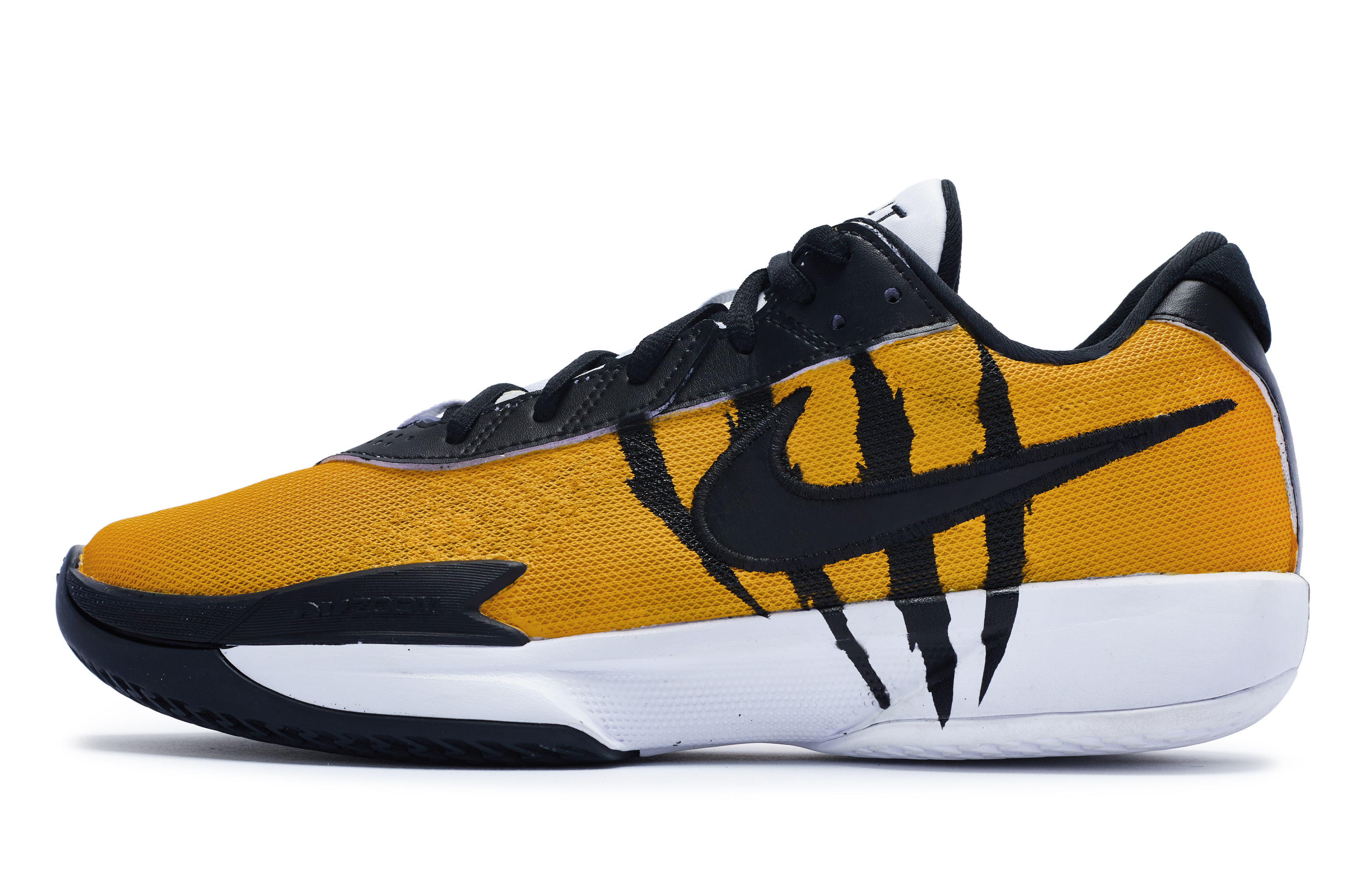 Nike Air Zoom G.T. Cut Academy Cushioning Abrasion Resistant Breathable Low top Basketball Shoes Men’s Black Yellow