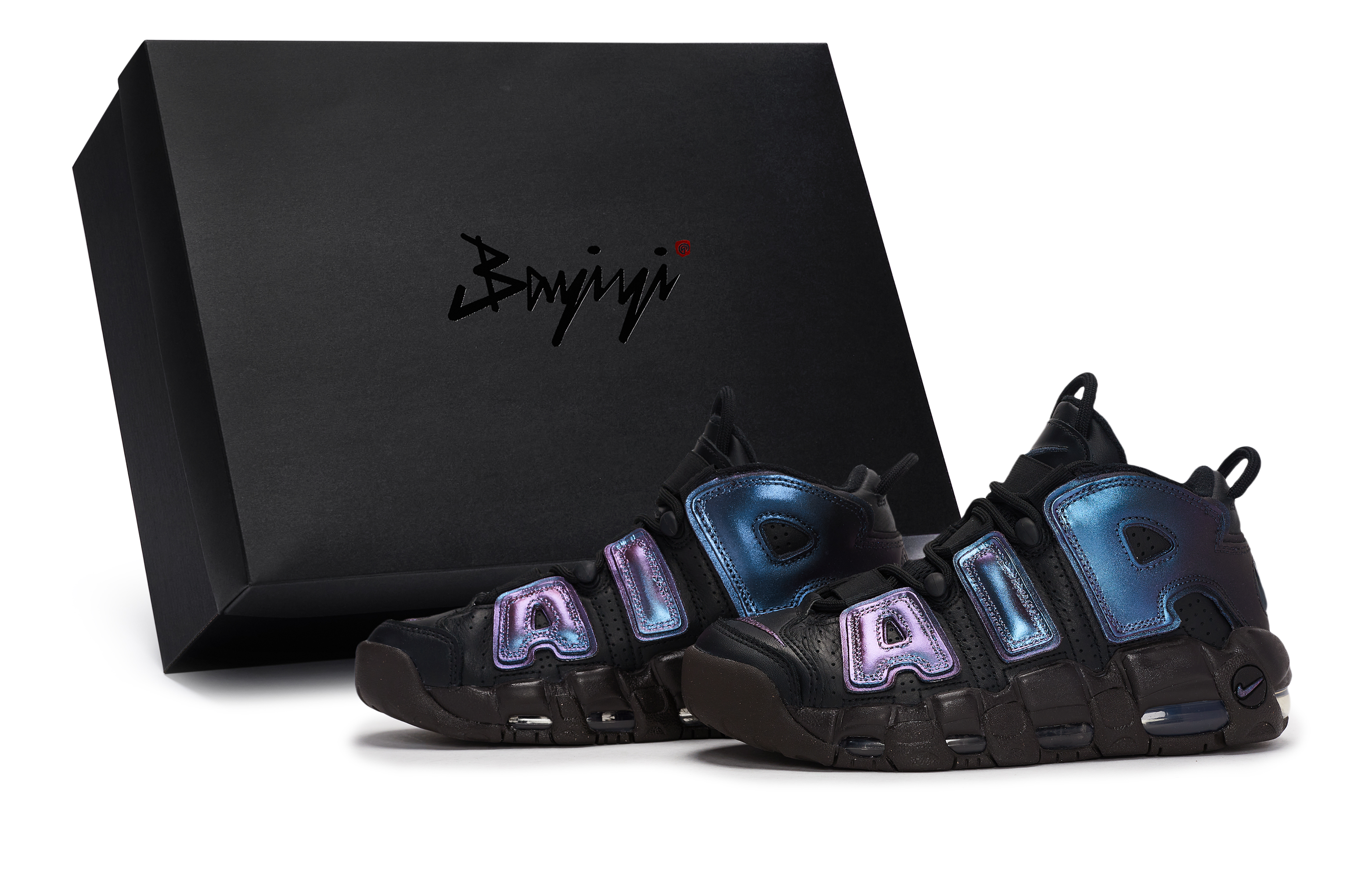 Nike Air More Uptempo 811 Manufacturing, Starry Sky Phantom, Special Shoe Box Mid top Vintage Basketball Shoes Women’s