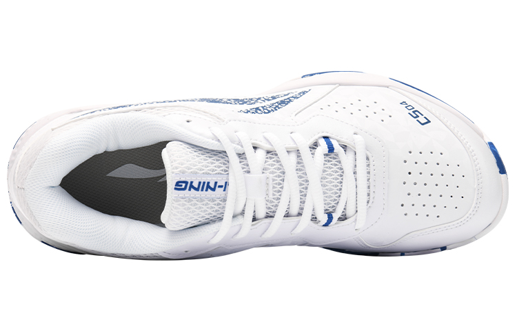 Li Ning Rubber Slip Resistant, Abrasion Resistant, Breathable Low top Badminton Shoes Unisex Blue