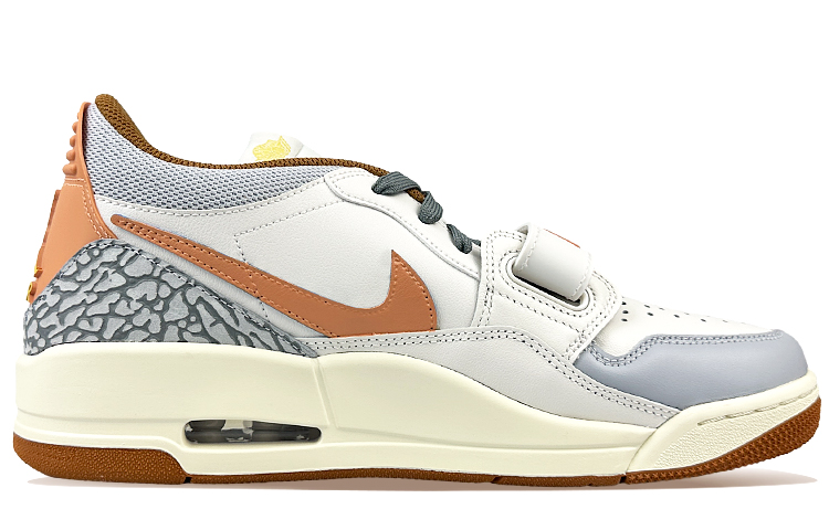 Jordan Legacy 312 Low top Vintage Basketball Shoes Men’s Beige Orange
