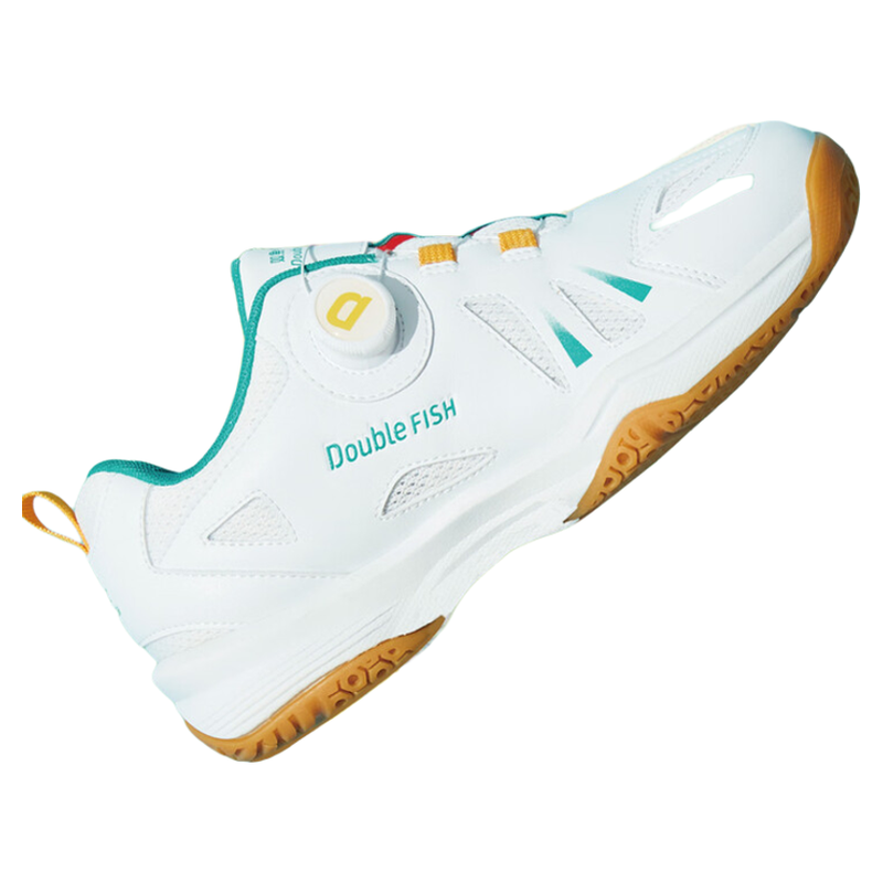 DOUBLEFISH Cushioning Slip Resistant Abrasion Resistant Training Scenario Low top Table Tennis Shoes Unisex