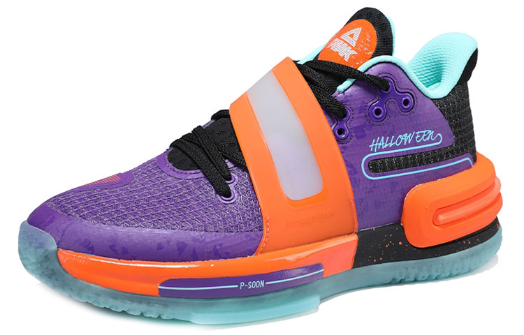 PEAK Flash 2 Generation Synthetic Leather Cushioning Slip Resistant Abrasion Resistant Mid top Basketball Shoes Men’s
