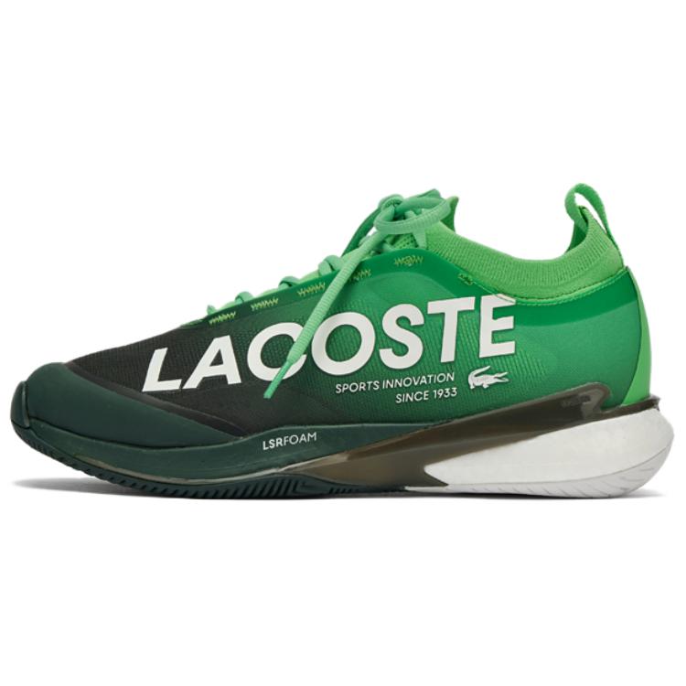 LACOSTE Slip Resistant Abrasion Resistant Low top Tennis Shoes Men’s Green