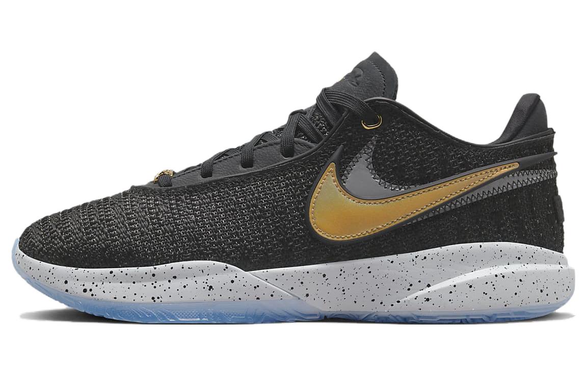 Nike LeBron 20 James 20 EP Fashionable and versatile Low-top Basketball shoes Men and women Black and blue
