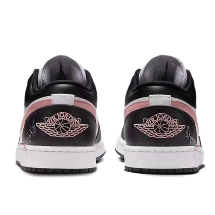 Jordan Air Jordan 1 Vintage Basketball Shoes Unisex Low Top Pink/Black