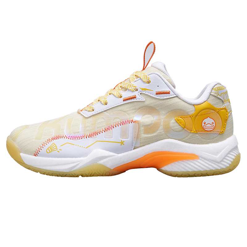 KUMPOO KH D72PRO B.DUCK Low top Badminton Shoes Unisex Orange Yellow