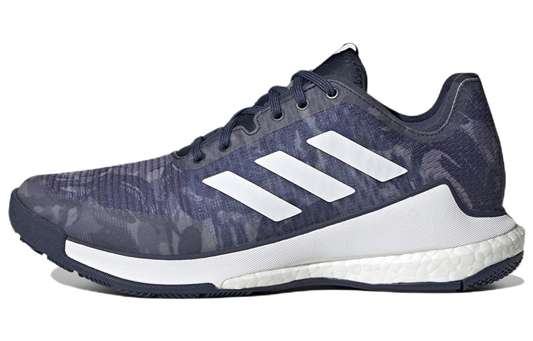 Adidas Crazyflight lightweight wear-resistant non-slip low-top volleyball shoes women's blue and white