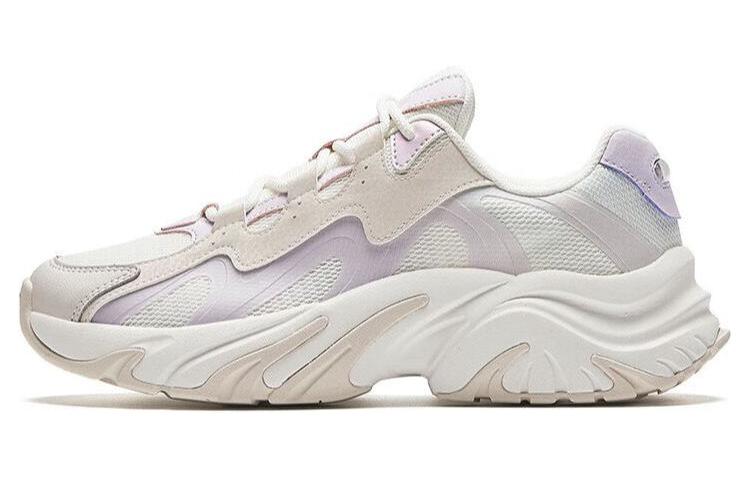 Anta Rabbit Shoes Slip Resistant Abrasion Resistant Low top Chunky Sneakers Women's White