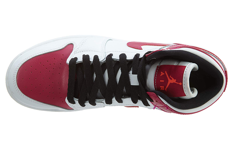 Кроссовки Jordan Air Jordan 1 Retro (бело-розовый) — фото 6