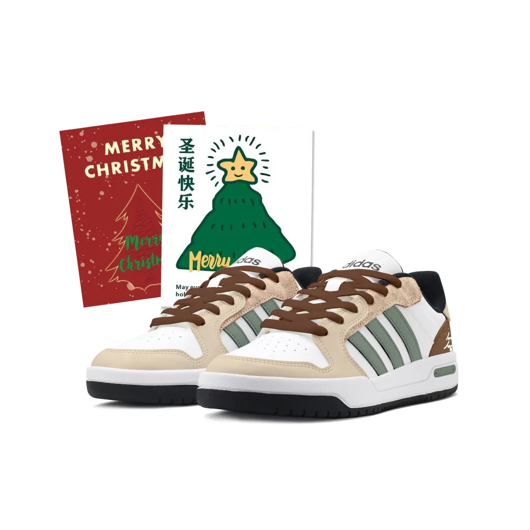 Adidas Neo Entrap Abrasion Resistant Abrasion Resistant Low top Vintage Basketball Shoes Unisex Khaki