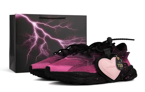Adidas Originals Ozweego Abrasion Resistant Low top Chunky Sneakers Unisex Black Pink