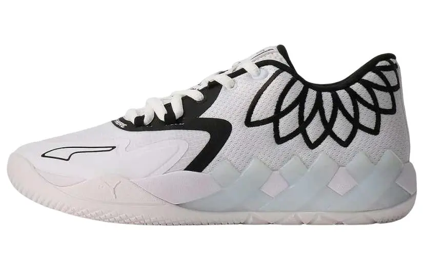 PUMA MB.01 Low Slip Resistant Abrasion Resistant Low top Basketball Shoes Unisex White