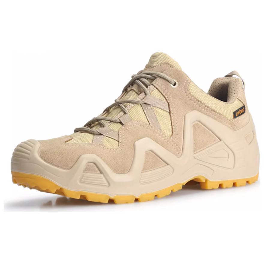 XGN Slip Resistant Abrasion Resistant Low top Mountaineering Shoes Men’s Beige Brown