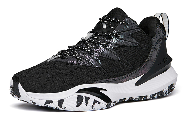 Anta The Dagger 5 Cushioning Anti-Slip And Wear-Resistant Low-Top Basketball Shoes Men’s Black White