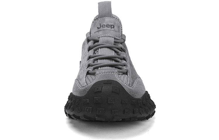 Jeep Cushioning Abrasion Resistant Lightweight Breathable Low top Hiking Shoes Men’s Gray