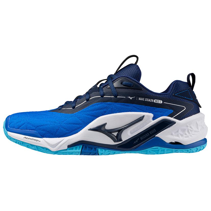Mizuno Slip Resistant Abrasion Resistant Low top Training Shoes Unisex Blue White
