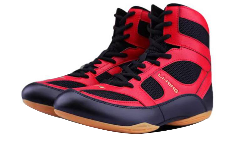 Li Ning Cushioning High top Training Shoes Unisex Red Black