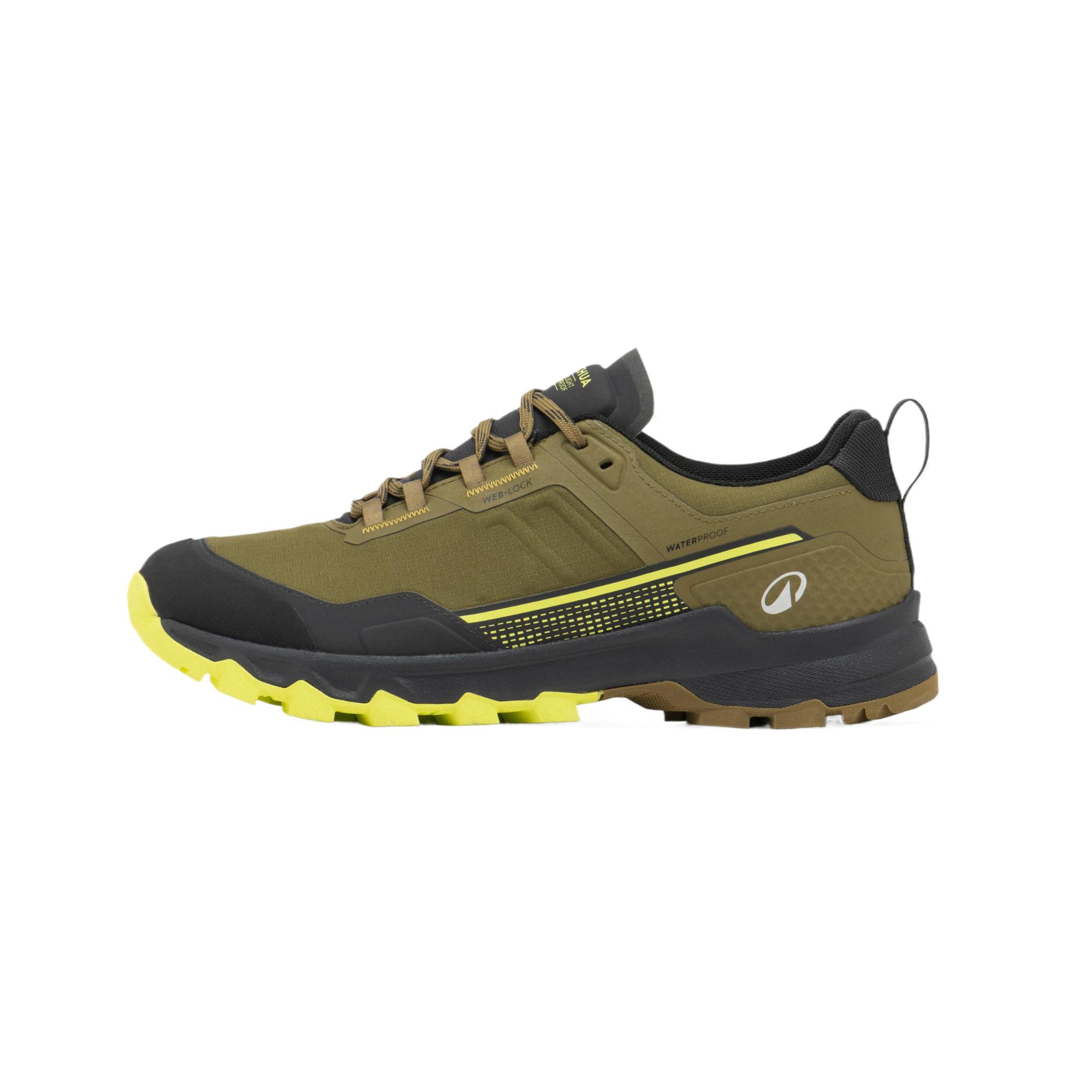 DECATHLON MH500 Cushioning, Non Slip, And Waterproof, Breathable Low top Hiking Shoes Men’s Golden Green Lemon