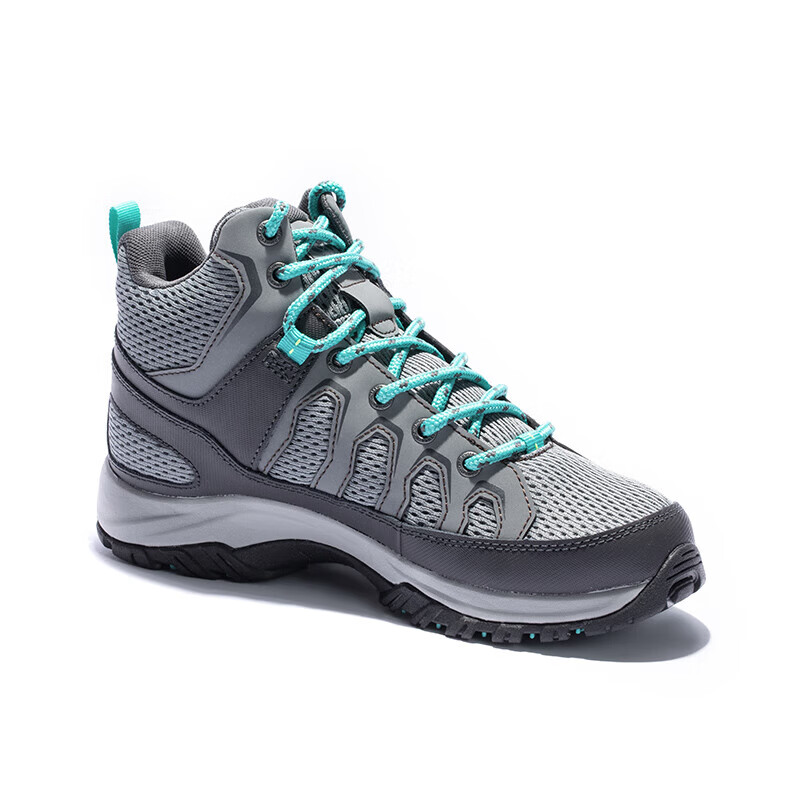Columbia Slip Resistant Abrasion Resistant Mid top Hiking Shoes Women’s Gray Green