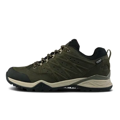 THE NORTH FACE Hedgehog Hike 2 Abrasion Resistant, Waterproof, And Non Slip Grip Low top Hiking Shoes Men's Black Green