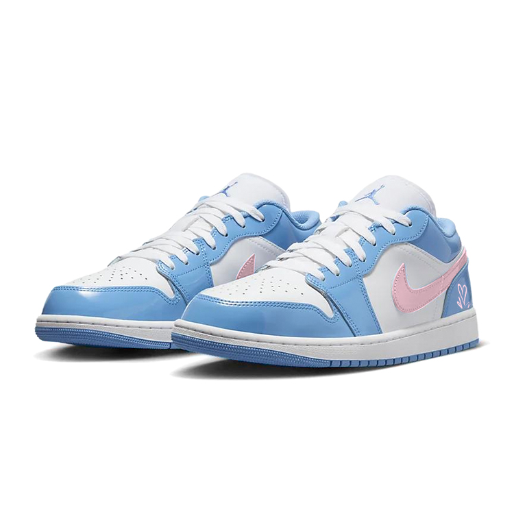 Jordan Air Jordan 1 Vintage Basketball Shoes Unisex Low Top Blue/Pink