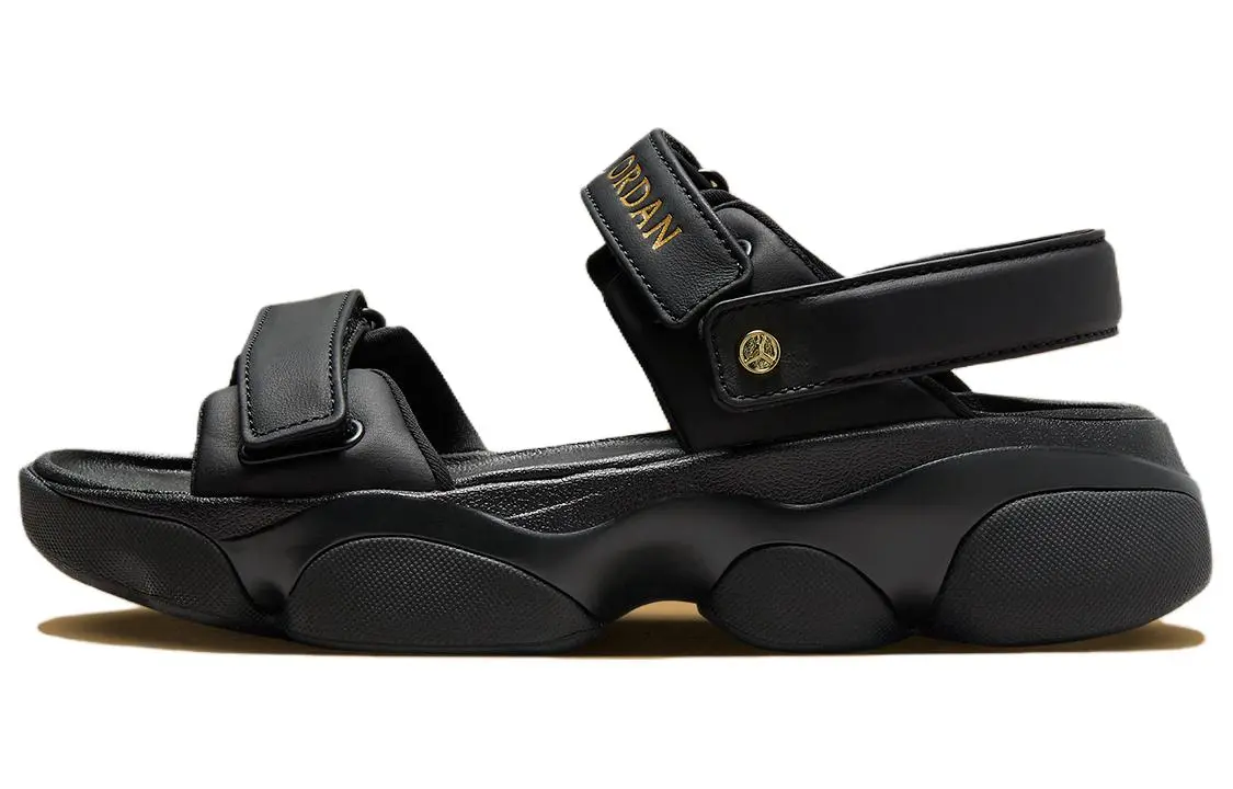 Jordan Air Jordan 13 Slip Resistant Abrasion Resistant Beach Sandals Women's Black
