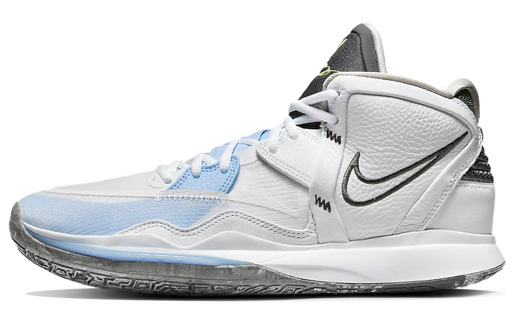 Nike Kyrie 8 infinity Irving 8 Practical EP Middle-Bang Basketball Shoes Men and Women White Bing Blue Domestic Version