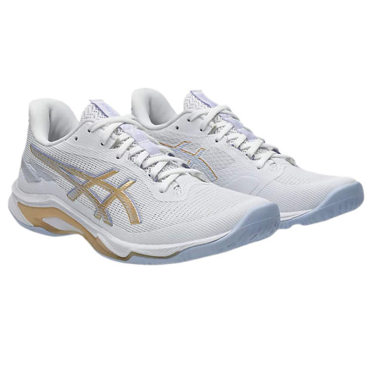 ASICS NETBURNER BALLISTIC FF 4 Cushioning Low top Training Shoes Women’s White Gold
