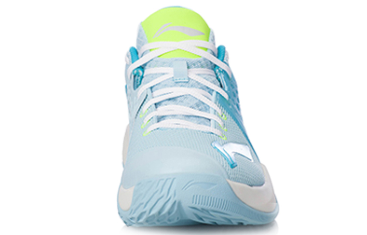 Li Ning SONIC TD Cushioning Slip Resistant Abrasion Resistant Low top Basketball Shoes Light Blue